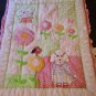 Avon Tiny Tillia Baby Crib Blanket Quilt Animals Flower Texture 30 x 40 RARE HTF