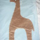 Dwell Studio Target Baby Blanket Giraffe Blue Brown Animal Horse Llama 30 x 40