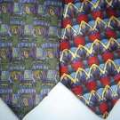 LOT of 2 JERRY GARCIA Neck Ties Blue Green Red Yellow Silk Classic ABSTRACT USA
