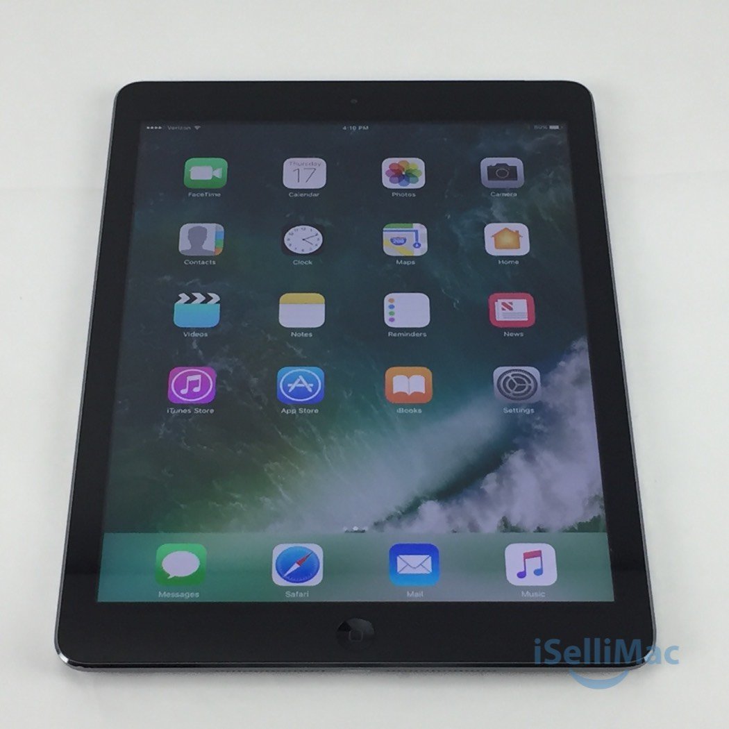 Apple Verizon IPad Air WiFi + Cellular 64GB Space Gray MF010LL/A + B Grade