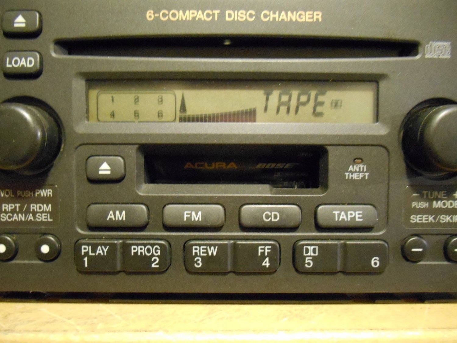 99 00 01 ACURA TL FACTOR RADIO CD MP3 CASSETTE PLAYER 39101S0KA110M1