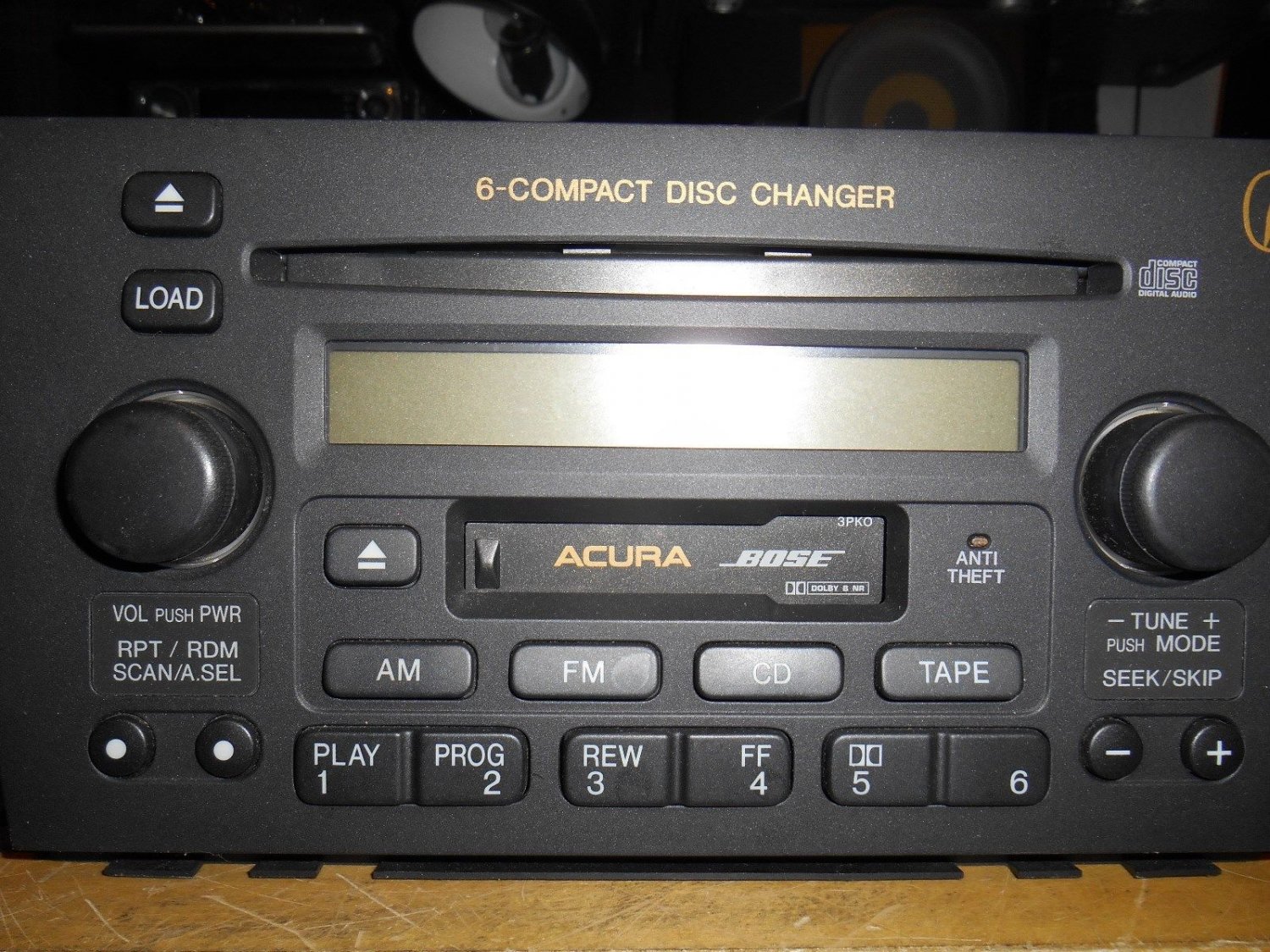 99 00 01 ACURA TL FACTOR RADIO CD MP3 CASSETTE PLAYER 39101S0KA110M1