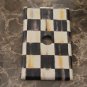 Coaxial Cable Audio Switch Plate made w/Mackenzie Childs Courtly Check Tissue