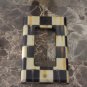 Single Rocker Switch Plate made w/Mackenzie Childs Courtly Check Tissue Paper