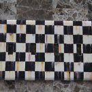 Quad Gang Switch Plate made w/Mackenzie Childs Courtly Check Tissue Paper