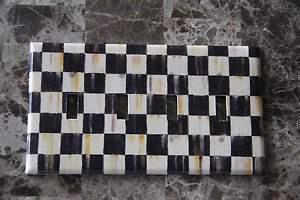 Quad Gang Switch Plate made w/Mackenzie Childs Courtly Check Tissue Paper