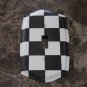 Single Toggle Switch Plate made with Black and White Checkered Paper