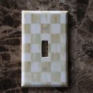 Switch Plate Outlet Covers made w/Mackenzie Childs Parchment Check