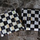 Double 2 Toggle Switch Plate made w/Mackenzie-Childs Courtly Check Tissue Paper