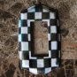 Single Rocker Light Switch Plate made w/Mackenzie Childs Courtly Check Paper