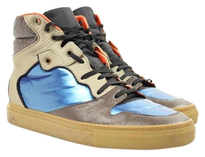 balenciaga high top mens orange