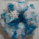 Whimsical Holiday Snowflake Winter Wreath