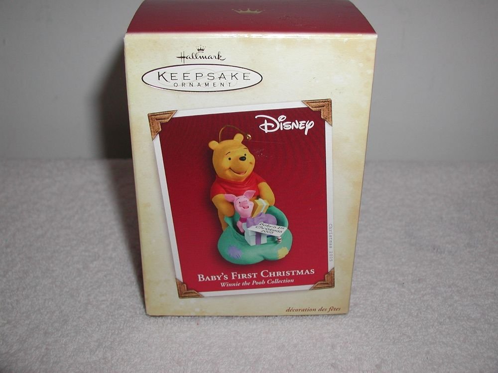 Hallmark"Disney,Winnie The Pooh," Baby's First Christmas ",Christmas