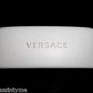 VERSACE White Large Hard Clam Shell Sun Glass or Eye Glass Case GUC