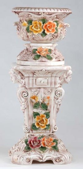 Capodimonte Reproduction Pedestal & Planter