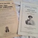 Antique '17 White Cross Electric Vibrator Catalog Paper Ephemera Chicago Pamphle