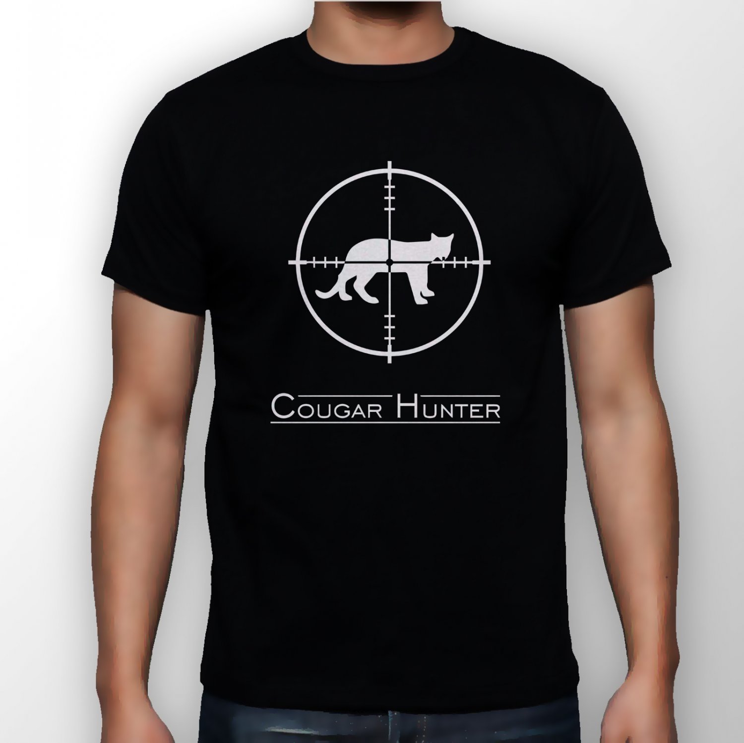 Best New Cougar Hunter Man Black T Shirt S to 5XL