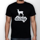 Best New Always Deer Man Black T Shirt S to 5XL