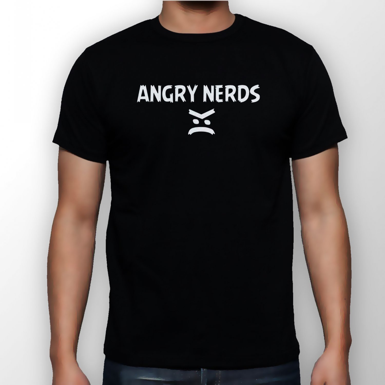 Best New Angry Nerds Man Black T Shirt S to 5XL