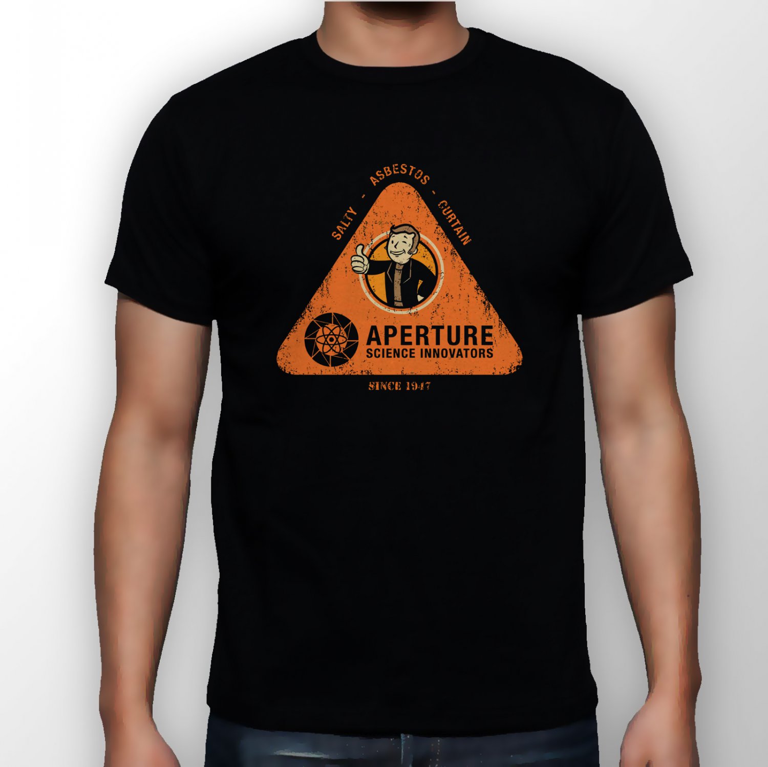 Best New Aperture Laboratories Man Black T Shirt S to 5XL