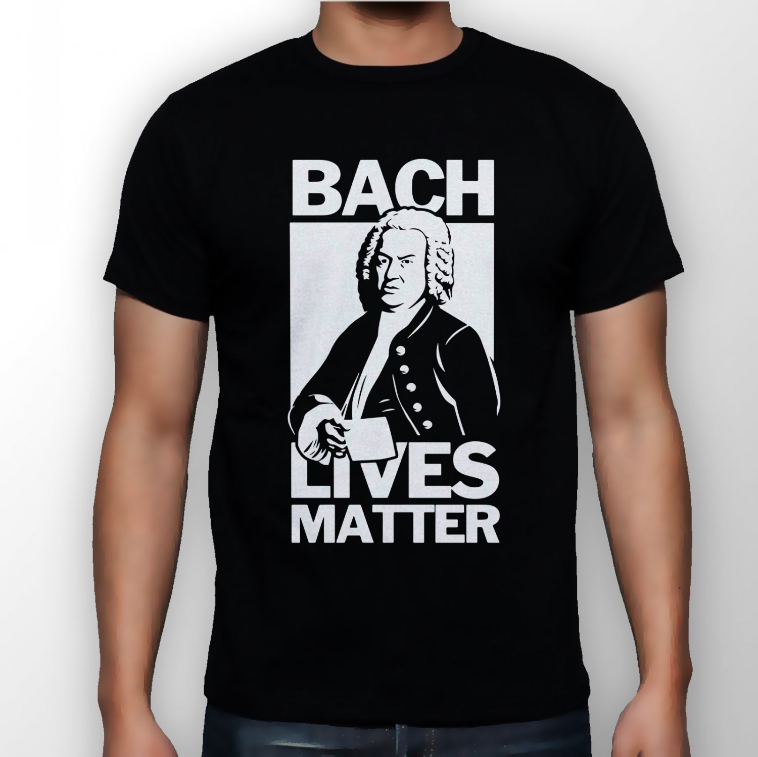 Best New Bach Lives Matter Man Black T Shirt S to 5XL
