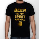Best New Beer Is My Spirit Animal Man Black T Shirt S to 5XL