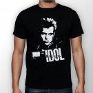 Best New Billy Idol Rock Star Retro 80s Music Man Black T Shirt S to 5XL