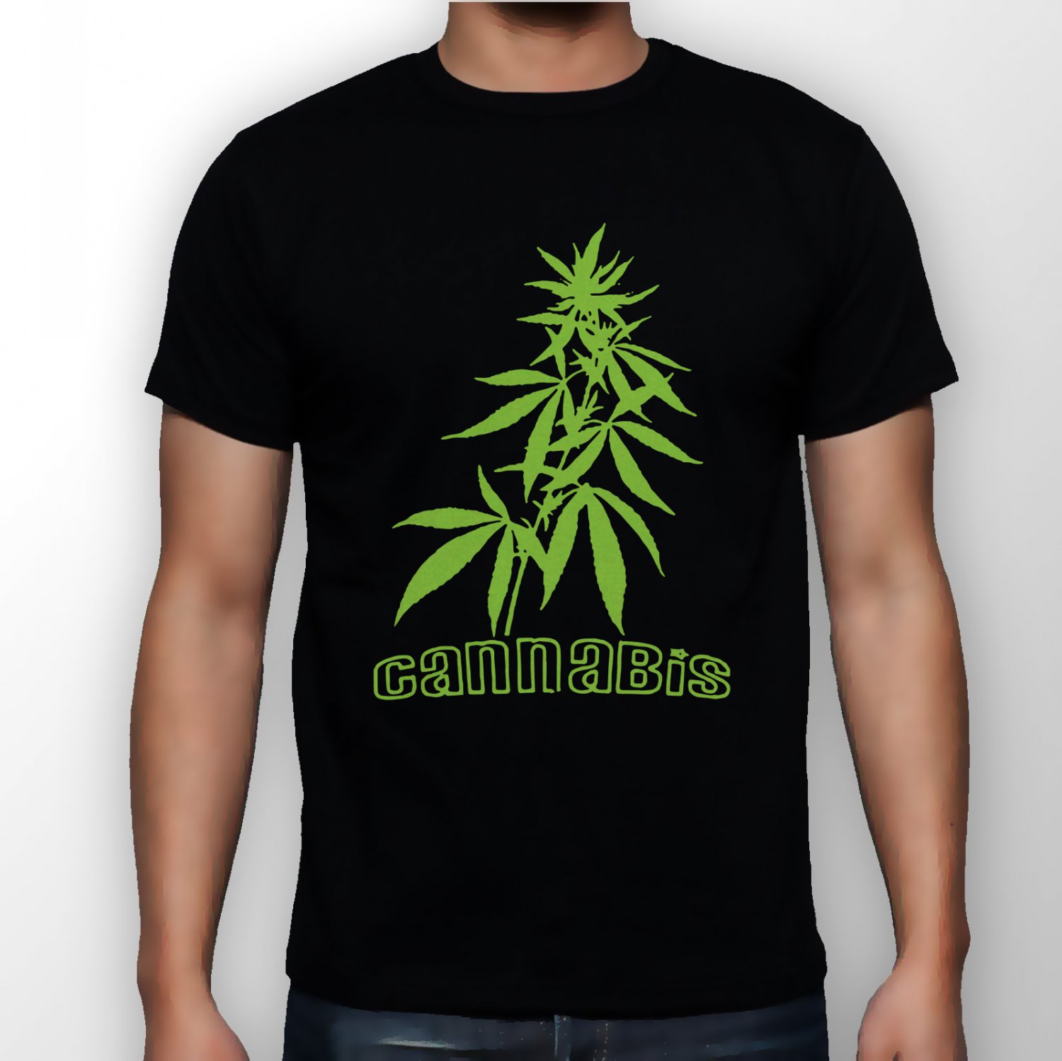 Best New Cannabis Leaves Man Black T Shirt S to 5XL