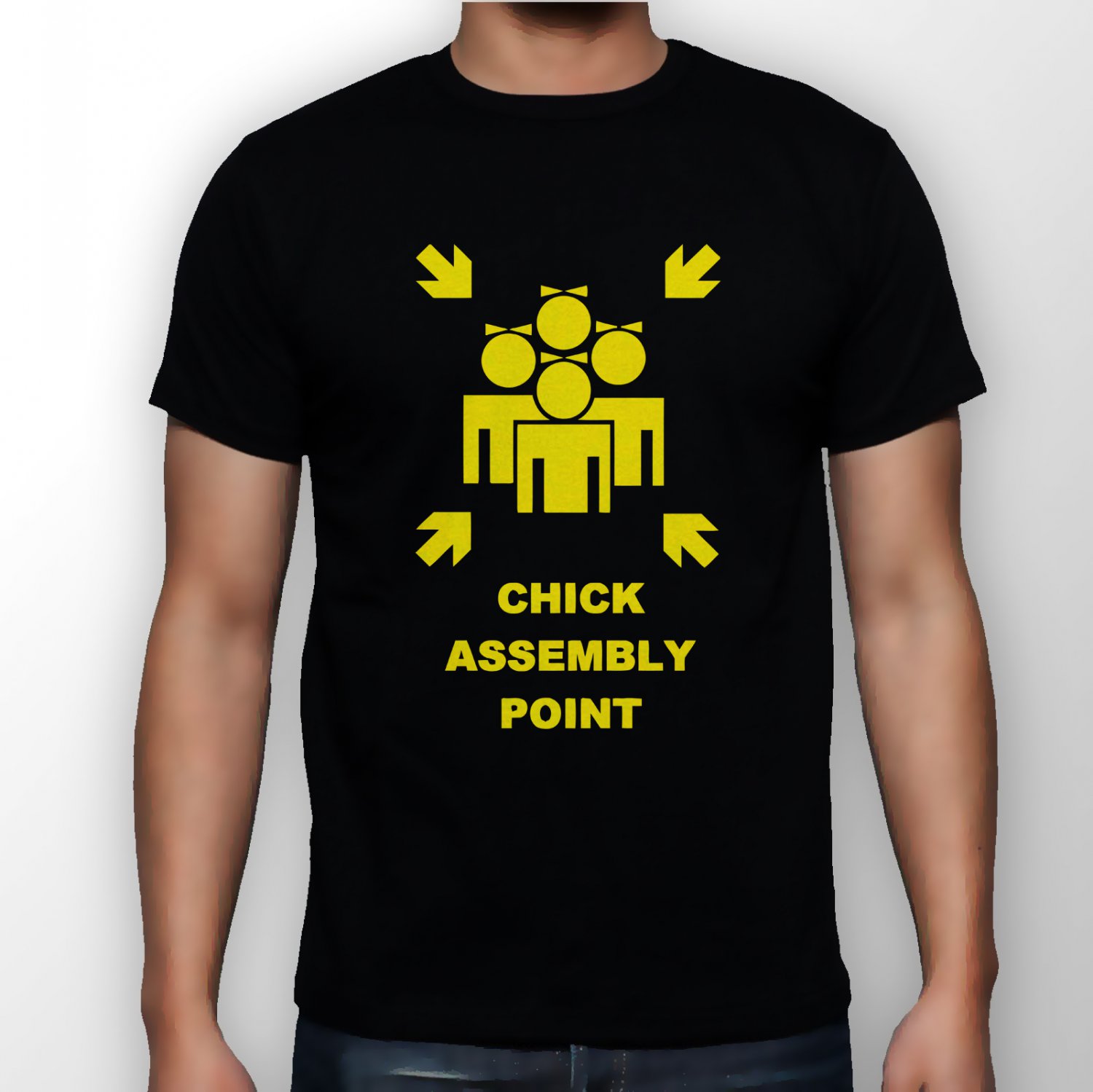 Best New Chick Assembly Point Man Black T Shirt S to 5XL