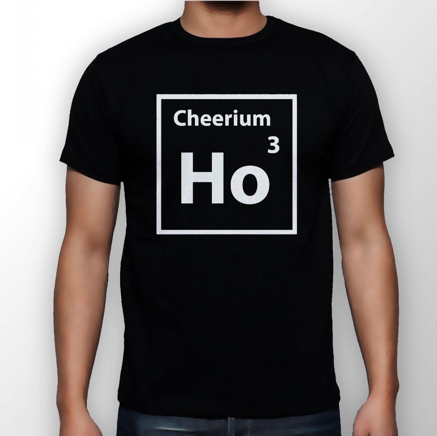 Best New Christmas Element Cheerium Ho Ho Ho Man Black T Shirt S to 5XL