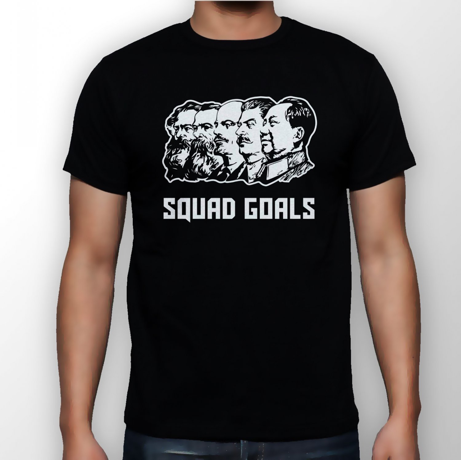 Best New Communist Squad Goals Man Black T Shirt S to 5XL