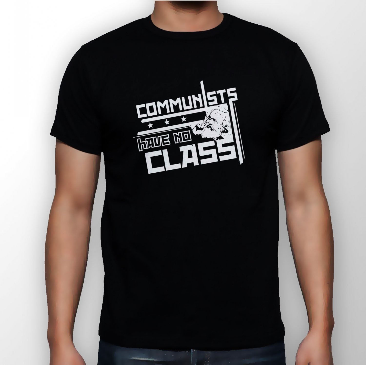 Best New Communists Have No Class Man Black T Shirt S to 5XL