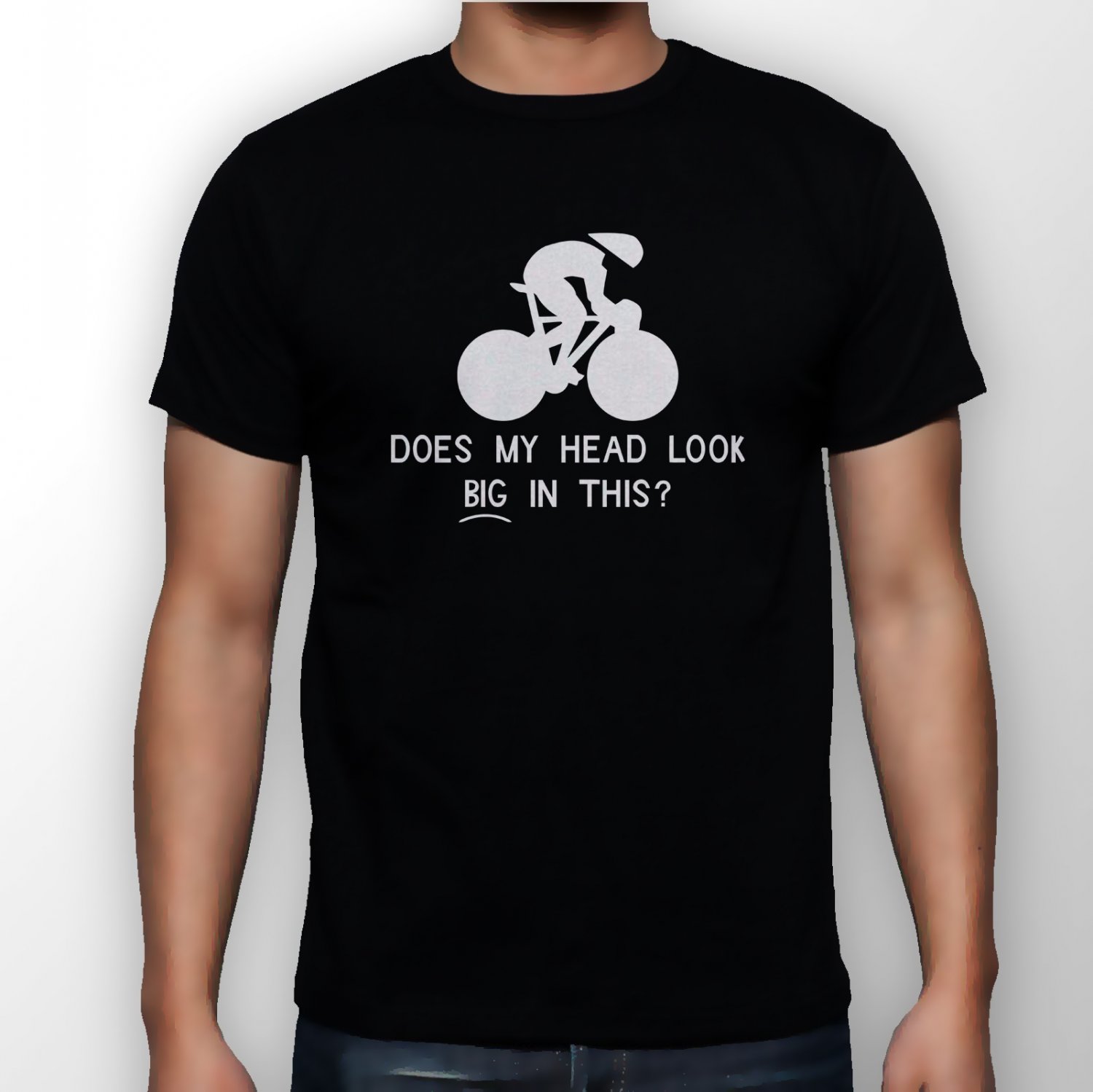 Best New Does My Head Look Big In This Man Black T Shirt S to 5XL
