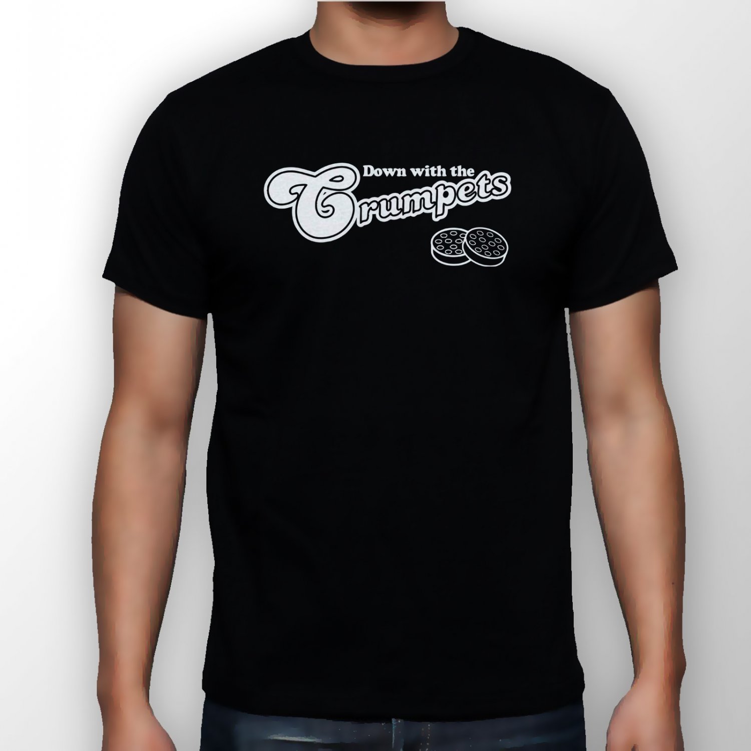 Best New Down With The Crumpets Man Black T Shirt S to 5XL