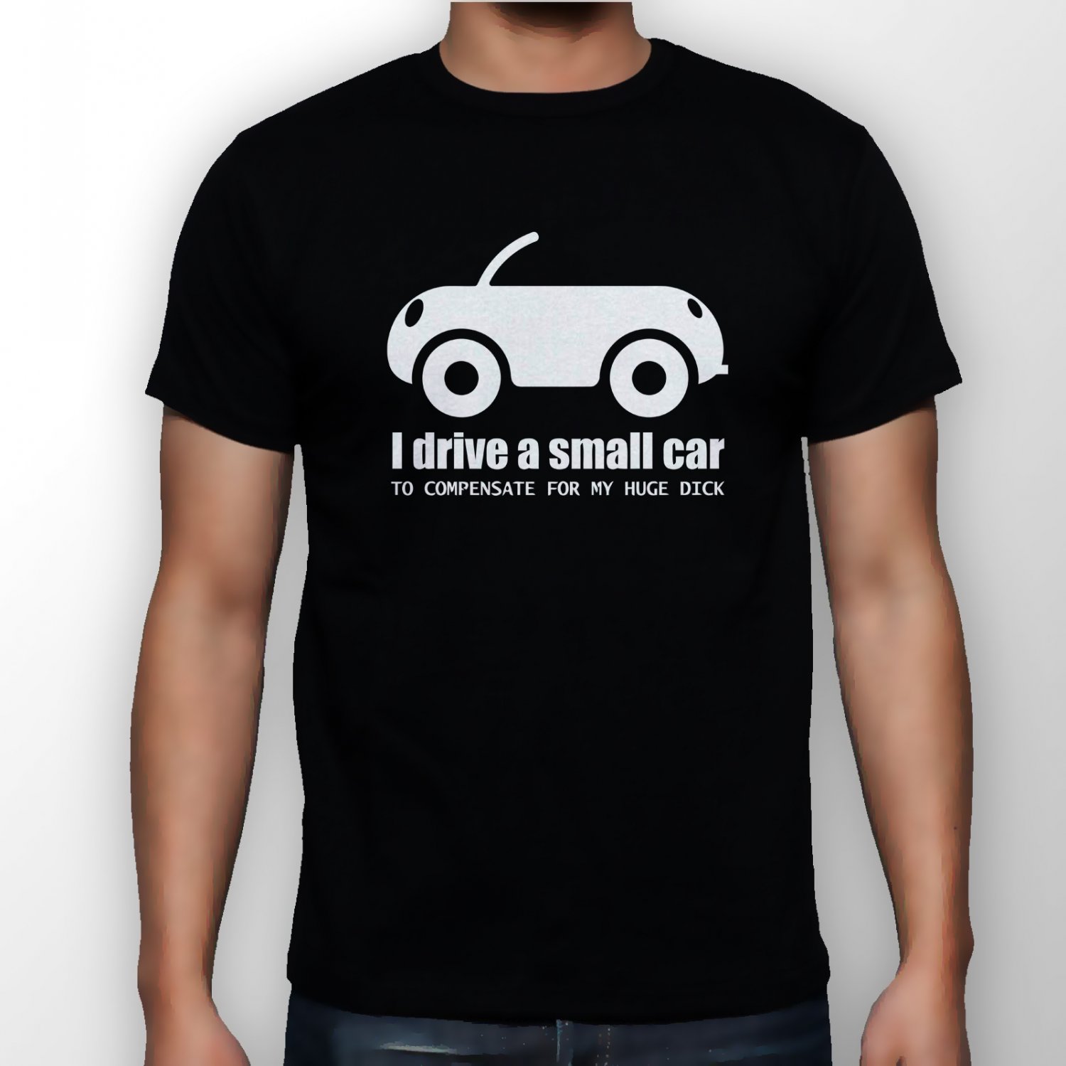 Best New I drive a small car Man Black T Shirt S to 5XL