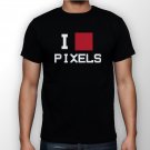 Best New I Love Pixels Man Black T Shirt S to 5XL
