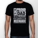 Best New im the proud dad of awesome mechanic Man Black T Shirt S to 5XL