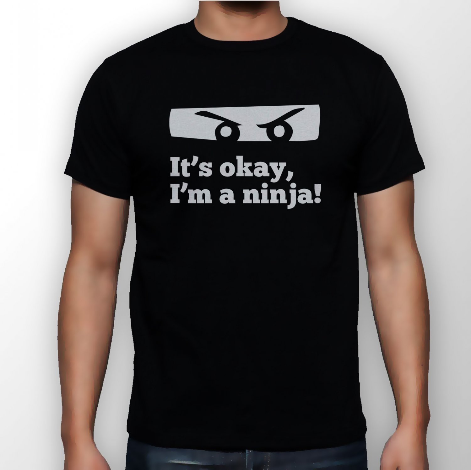 Best New it's okay i'm a ninja Man Black T Shirt S to 5XL