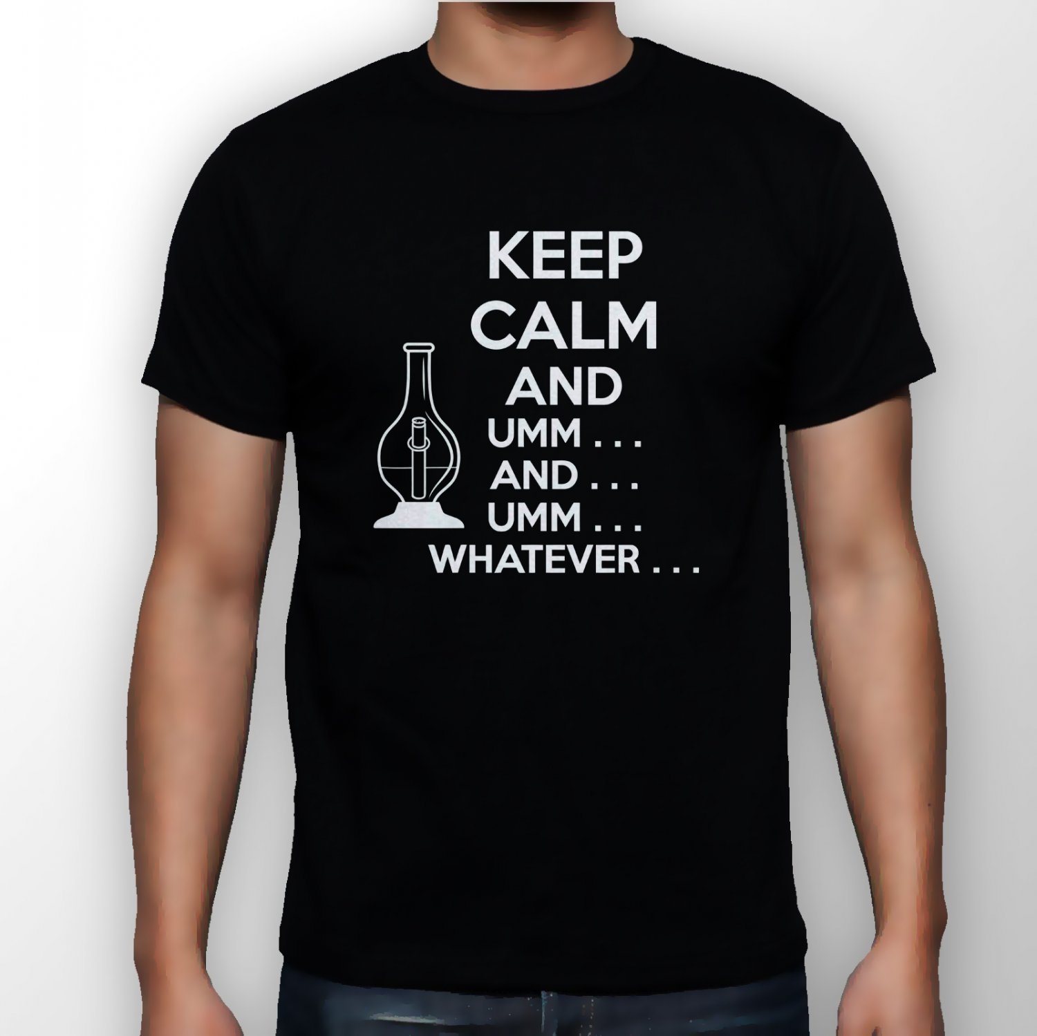 Best New Keep Calm And... Umm.. Man Black T Shirt S to 5XL