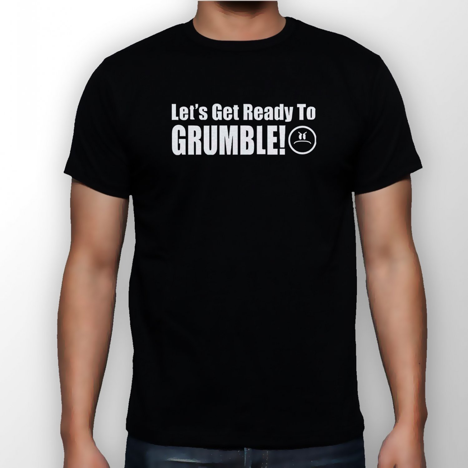 Best New Let's Get Ready To Grumble! Man Black T Shirt S to 5XL