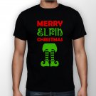 Best New Merry Elfin Christmas Man Black T Shirt S to 5XL
