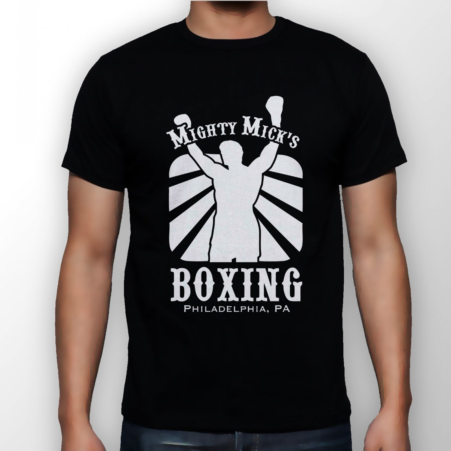 Best New Mighty Micks Boxing Man Black T Shirt S to 5XL