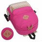 Unisex Canvas Patchwork Backpack School Bag