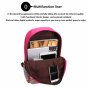 Unisex Canvas Patchwork Backpack School Bag