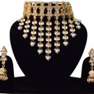 Choker Pearl Bollywood Luxury Bridal Jewelry, Indian Jewelry Neclace Set, Traditional Kundan Jewelry