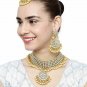 Fashionable White Bollywood Designer Indian Jewelry Gold Plated MK502