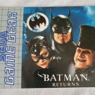 Sega Game Gear Batman Returns Original Booklet Instruction Manual NO GAME 