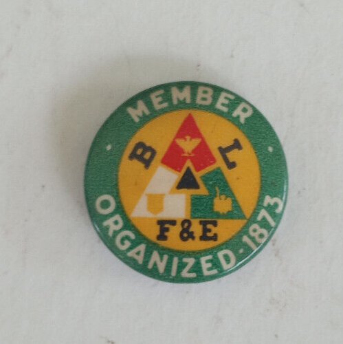 Vintage Railroad Pin: BLF&E Brotherhood Of Locomotive Firemen & Enginemen Union