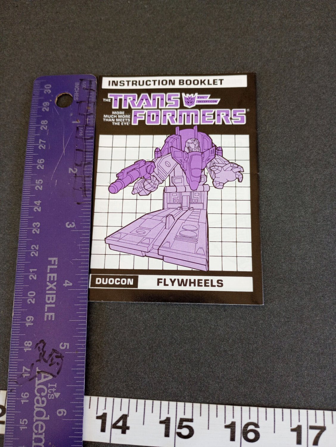 Transformers 1986 Ducon Flywheels Instructions Manual Book & Inserts No Toy