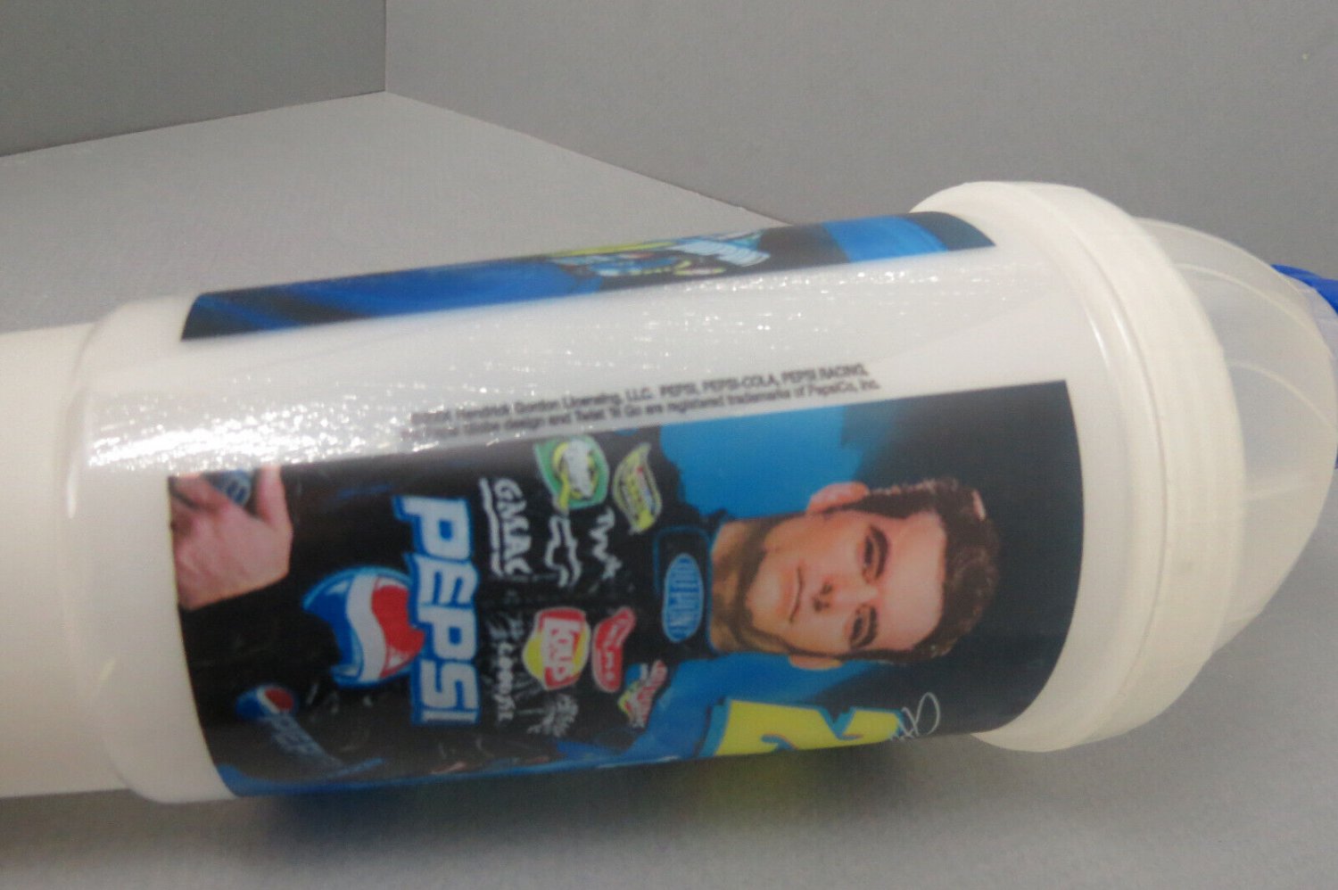 2005 Jeff Gordon Pepsi Twist And Go Cup Full Blue Center Wrap Photo